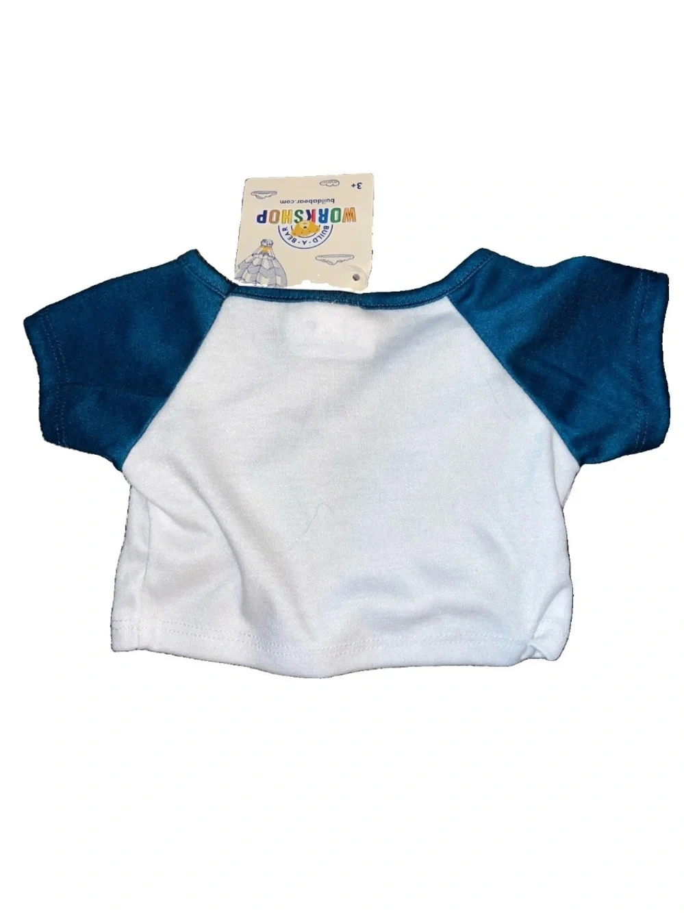NWT Build-A-Bear Workshop World's Best Grandpa Shirt Top White Blue RARE HTF